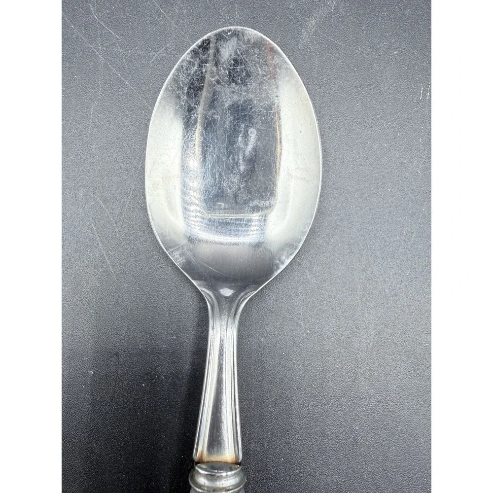 Vintage MB Hollow Ground Galaxie Stainless Tablespoon Japan MCM Bakelite Handle